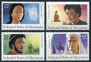 Микронезия, Рождество, 1987, 4 марки